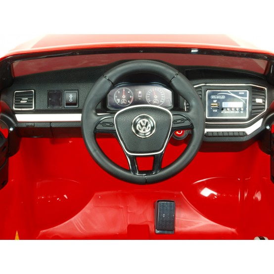 Dvoumístný Volkswagen Amarok 4x4 s 2.4G dálkovým ovládáním a náhonem všech čtyř kol,ČERVENÝ LAKOVANÝ